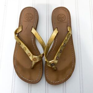Tory Burch Ricki Logo-Stud Thong Sandal Flip Flop